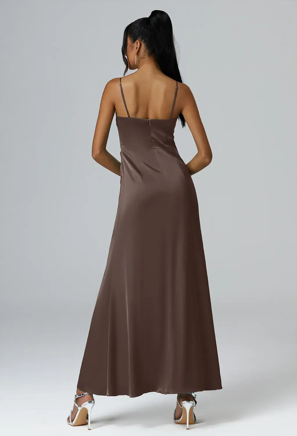 Seal Brown Beach Wedding Guest Dresses | AW.Bridal