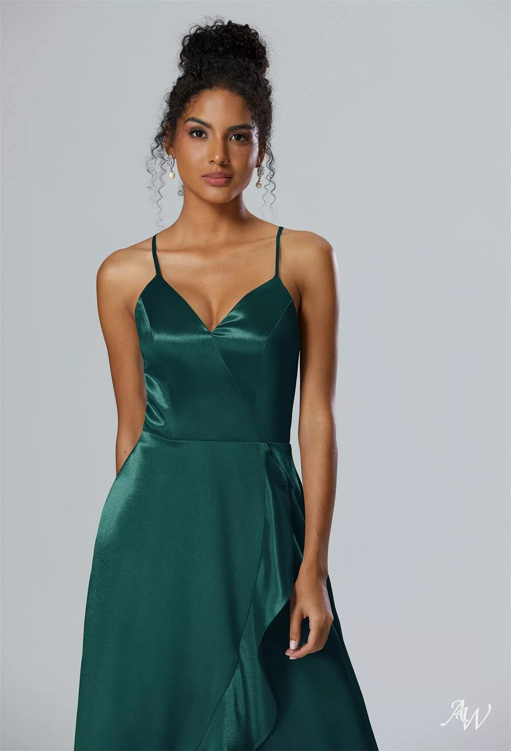 slim fit dress slacks Guinevere Dress - Light Hunter Green main image 0