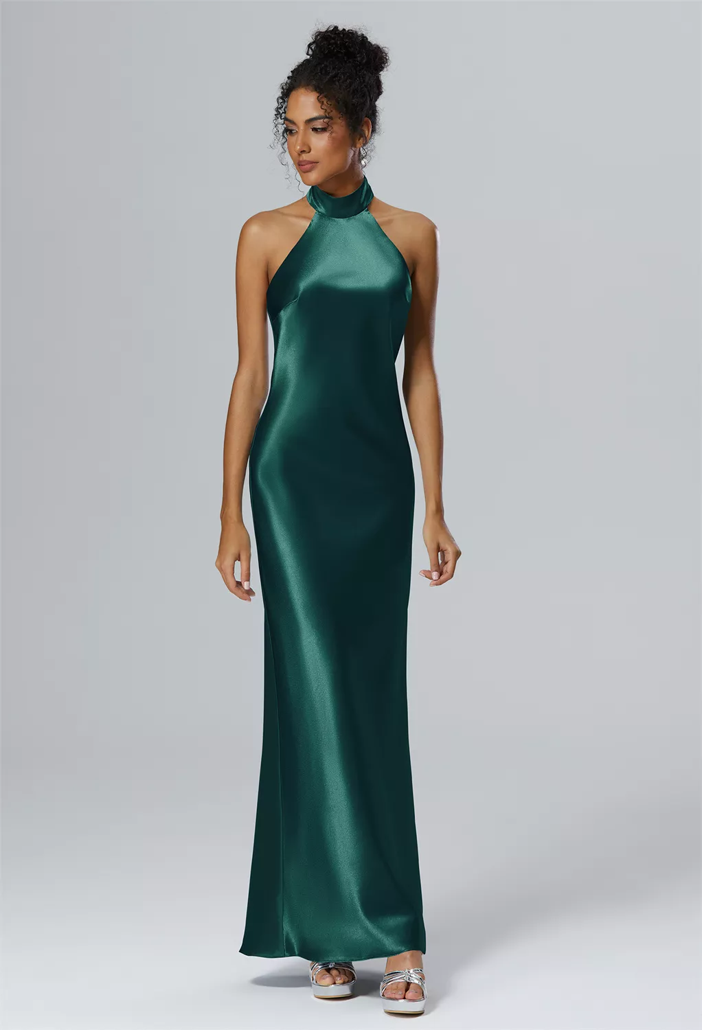 green emerald velvet dress Amsale Bridesmaid Dress Keegan GB317R rose-Multi main image 0