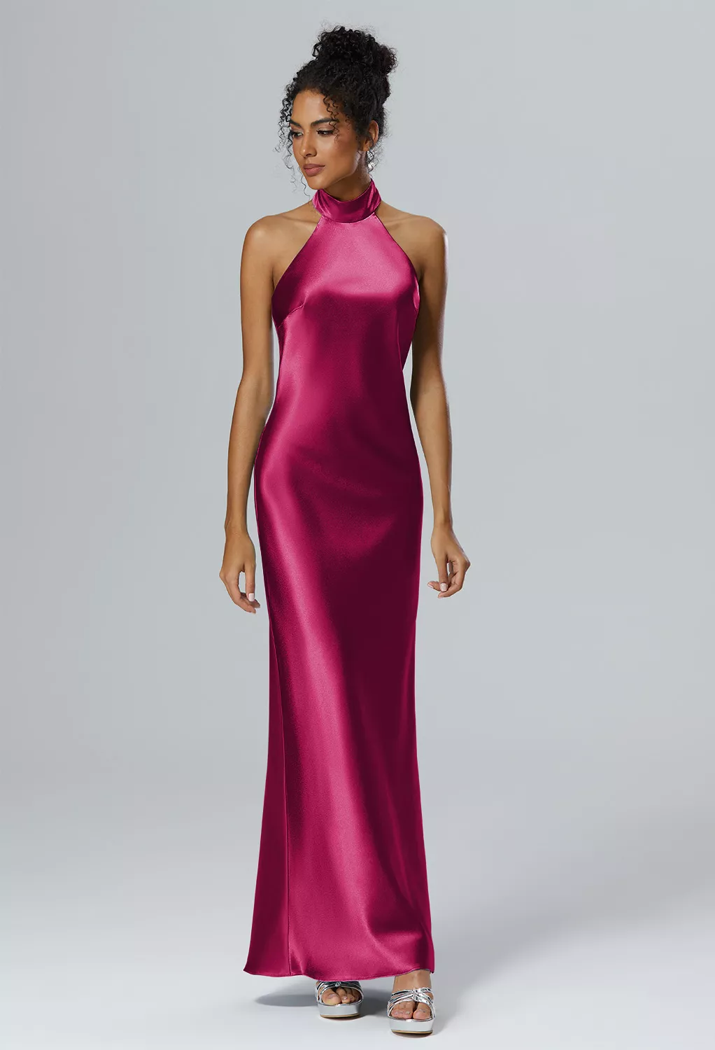 blue dress for baby girl Lace V-Back Burgundy Pleated Bridesmaid Dress – FancyVestido