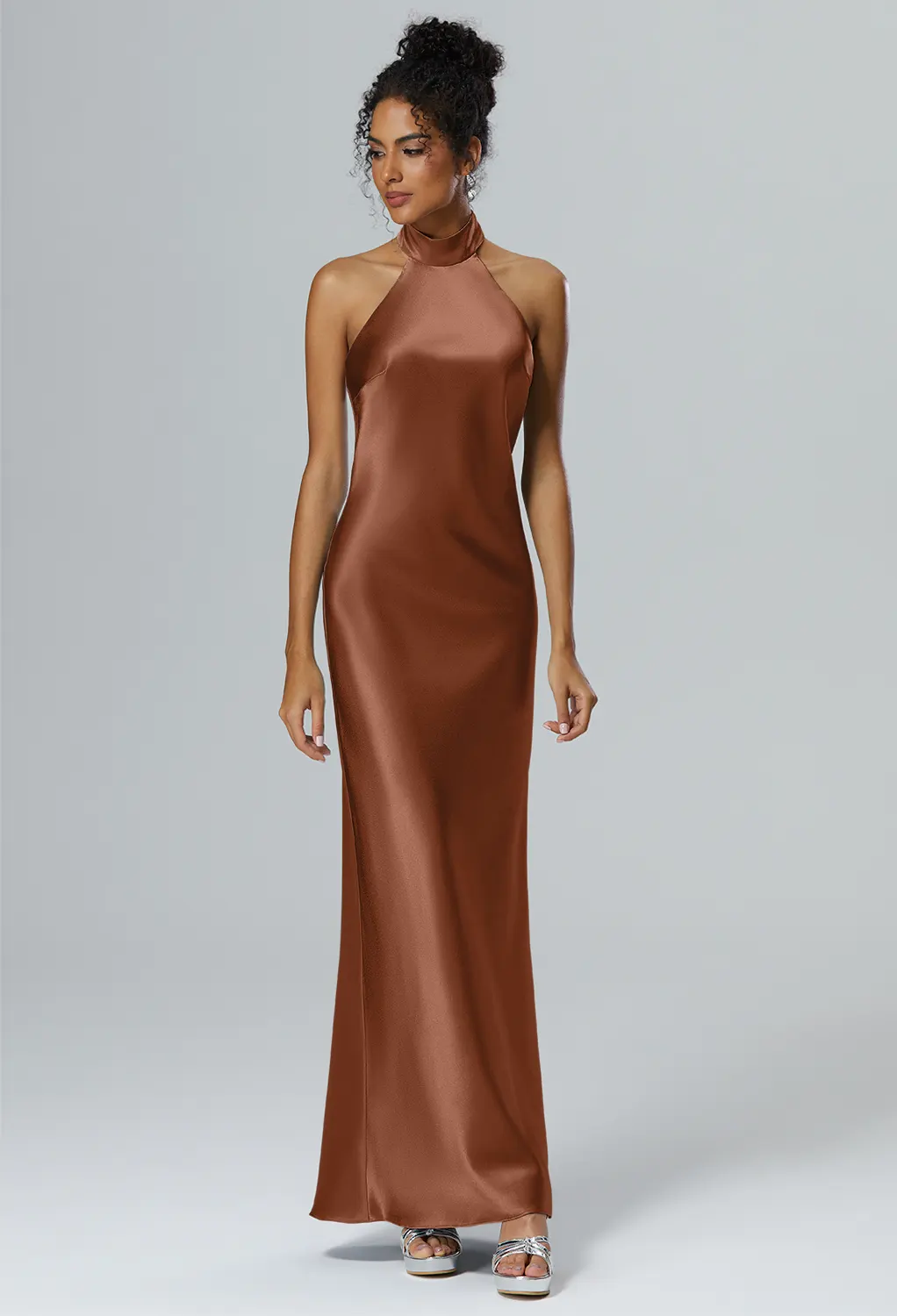 tan silk bridesmaid dresses Size:5T/6T ensuring comfort and style Online Out of Stock US Lilac Chiffon Convertible Popular