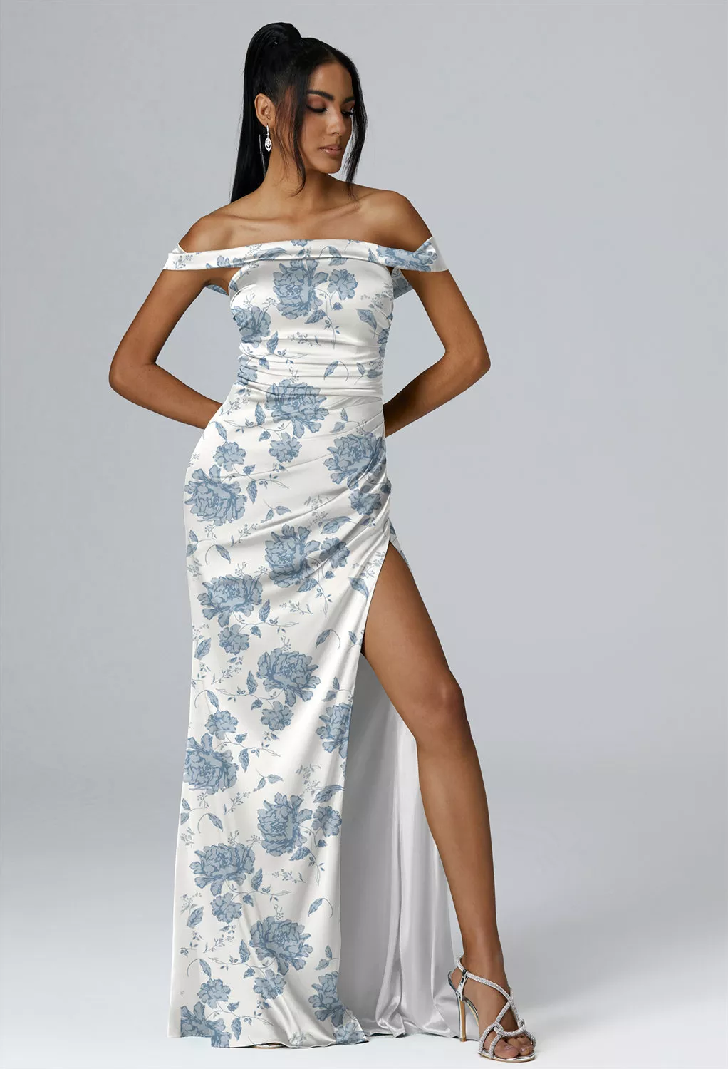 dusty blue dresses for wedding guest plus size Plus Size Exquisite Square Neckline Tea length Wedding Guest Dresses w