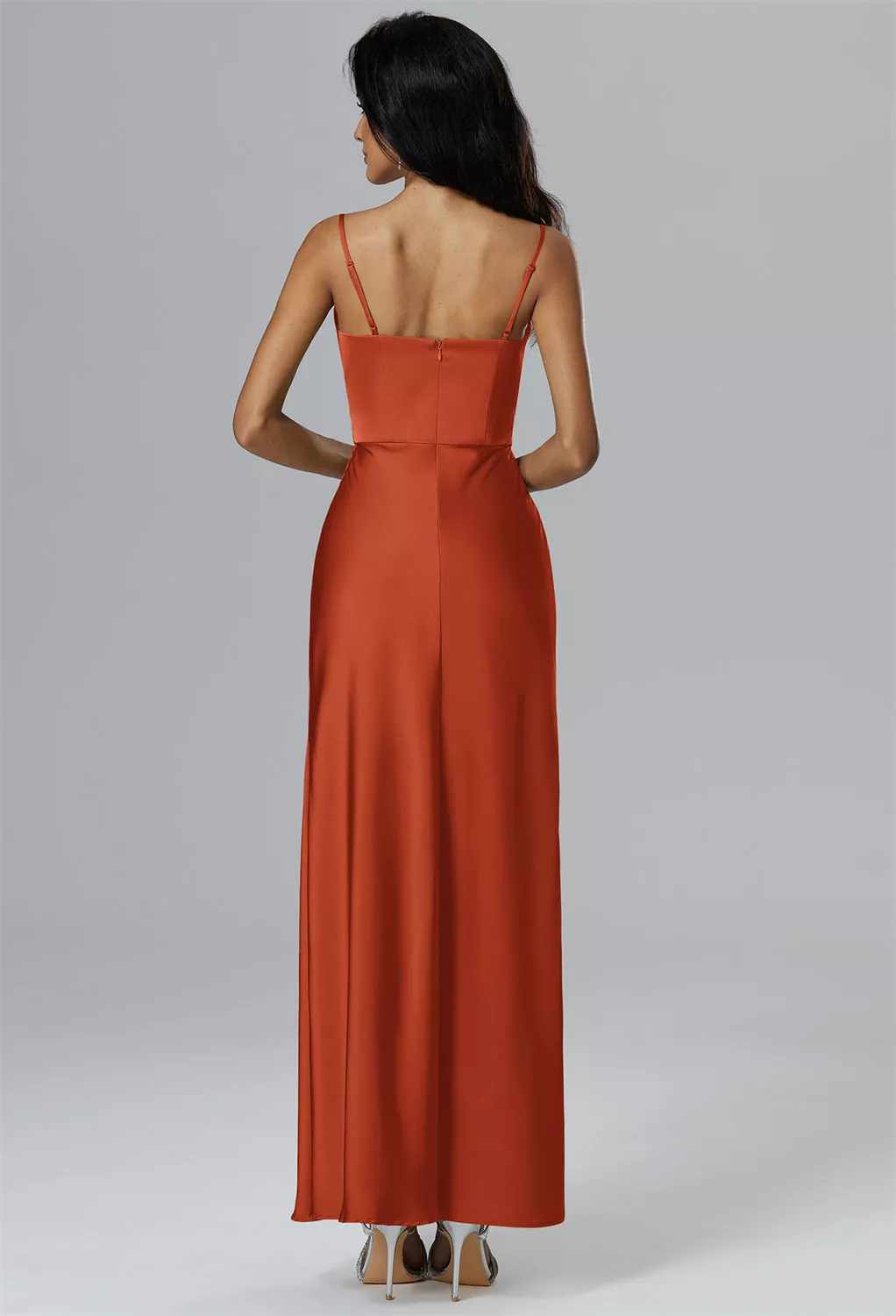 helsi tory strapless beaded floral mesh mini dress Orange Coral Silk Designer Maxi Dress XLarge / Orange / Silk
