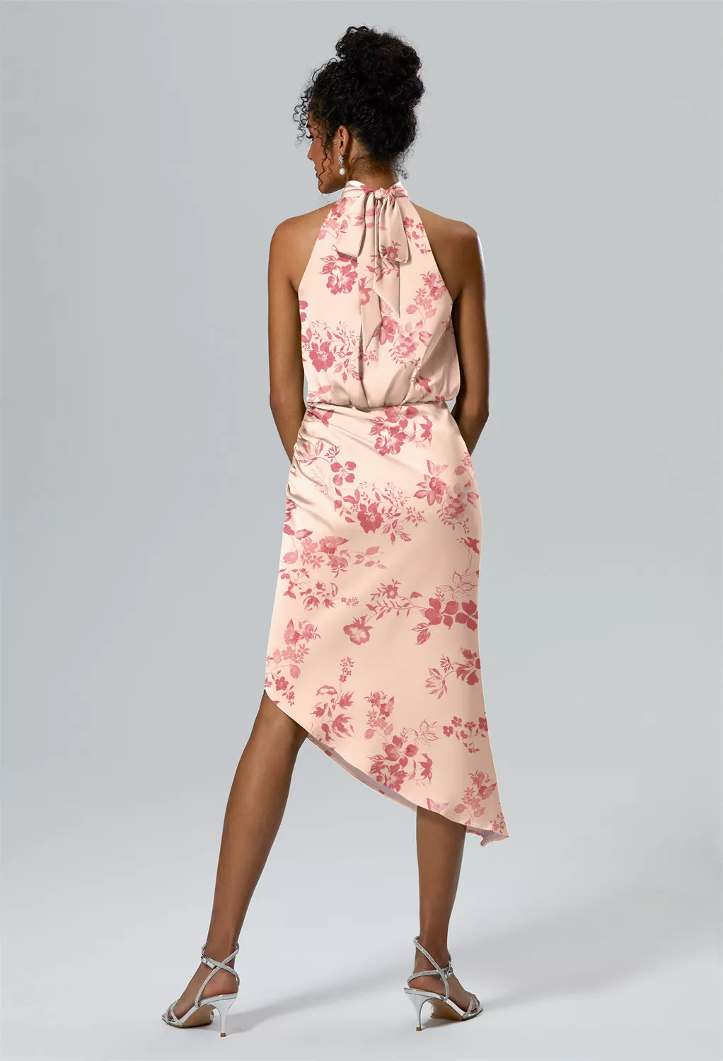 Pink Cherry Blossom Long Graduation Dresses Page 2 | AW.Bridal