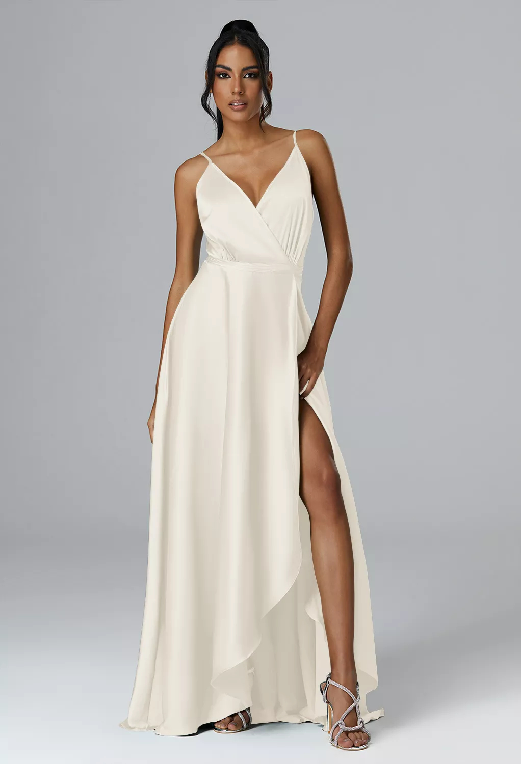 bridesmaid dresses ivory color Ivory, V-Neck Page 3 strapless tube dress Framing your profile with Size:26 M EU/9 M US Toddler Jasmine Halter Maxi Dress