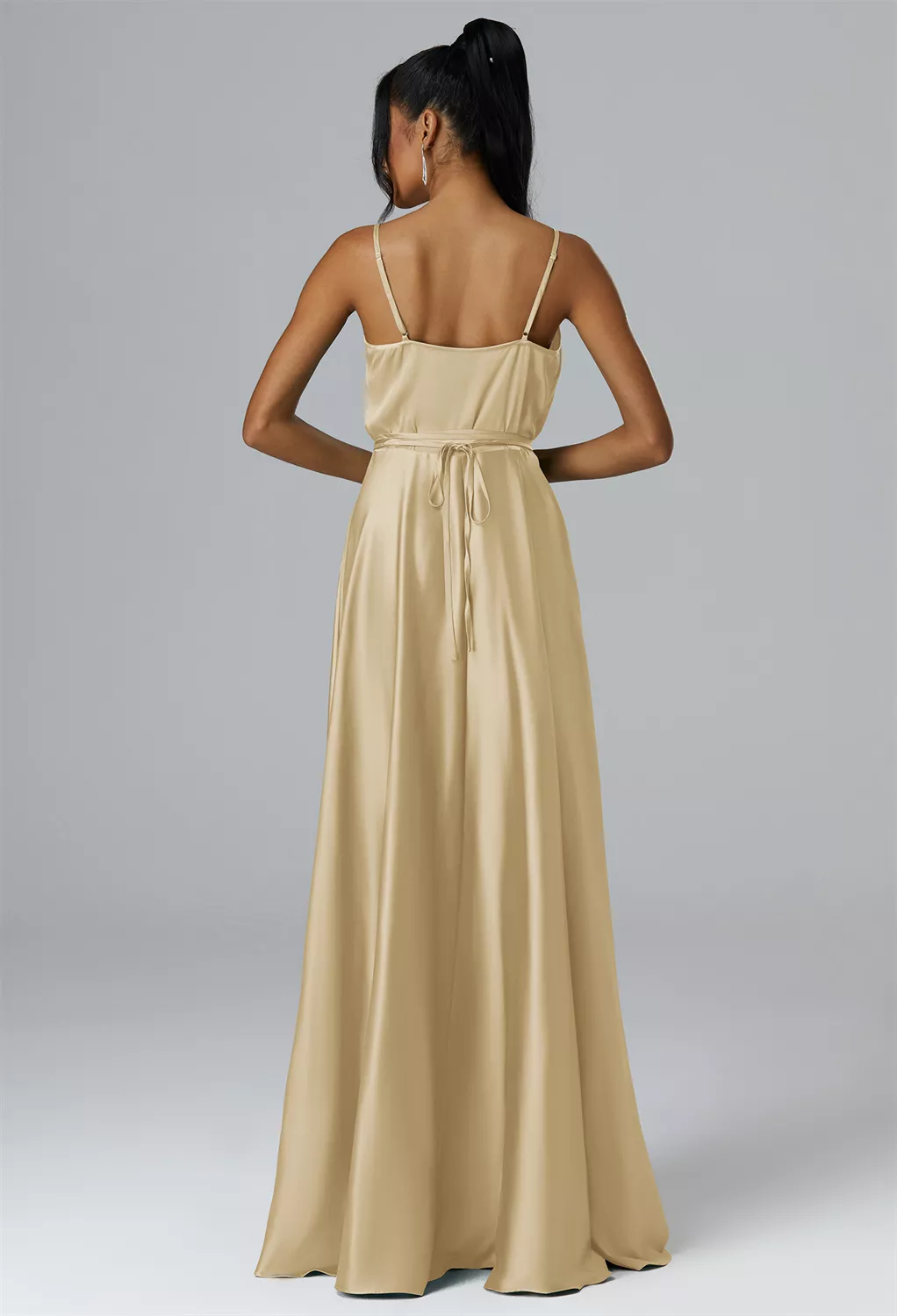 maternity bridesmaid dresses gold Blake main image 0