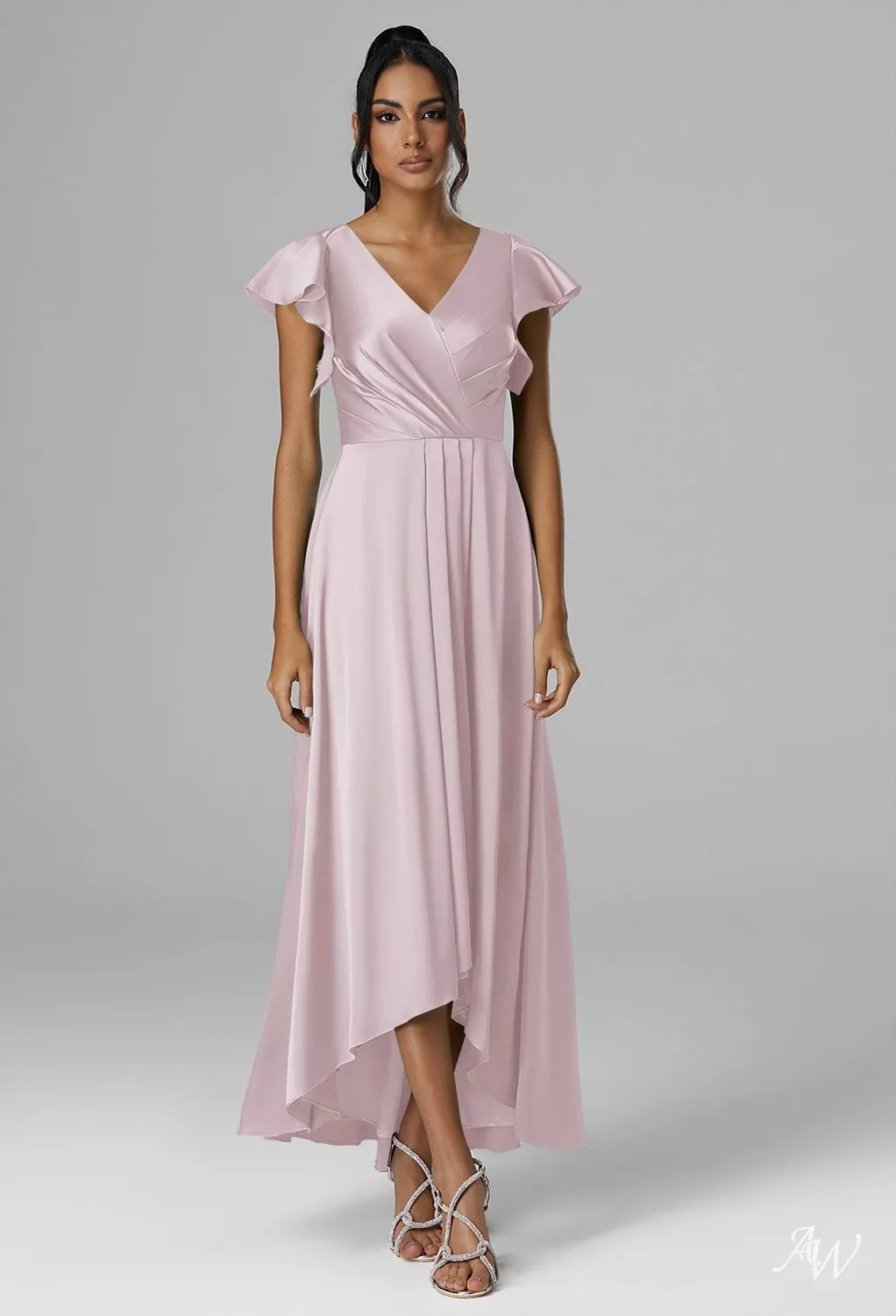 dusty rose cocktail dresses Petal & Pup Women's Vienna Strapless Midi Dress