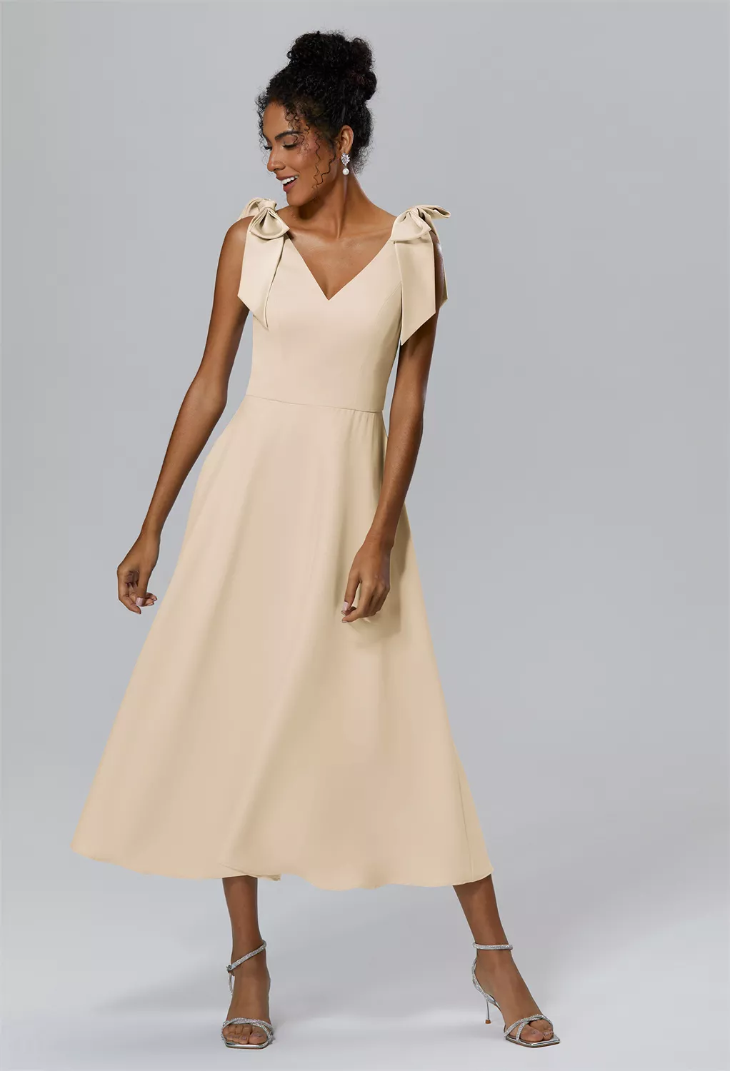 Champagne Long Graduation Dresses Page 3 | AW.Bridal