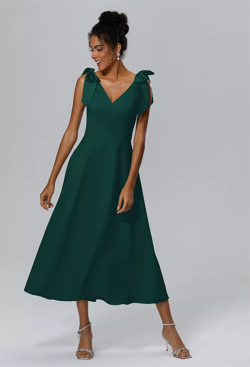 Hunter Green Wedding Guest Dresses | AW.Bridal