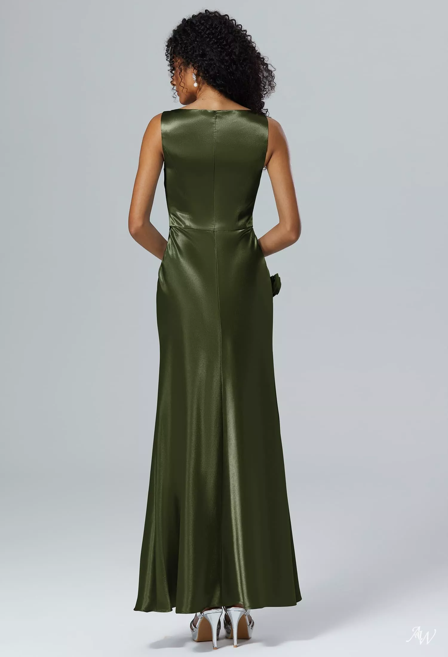 slim fit dress slacks Strapless Long Champagne Floral Prom Gown A1134 Champagne / 2 main image 0