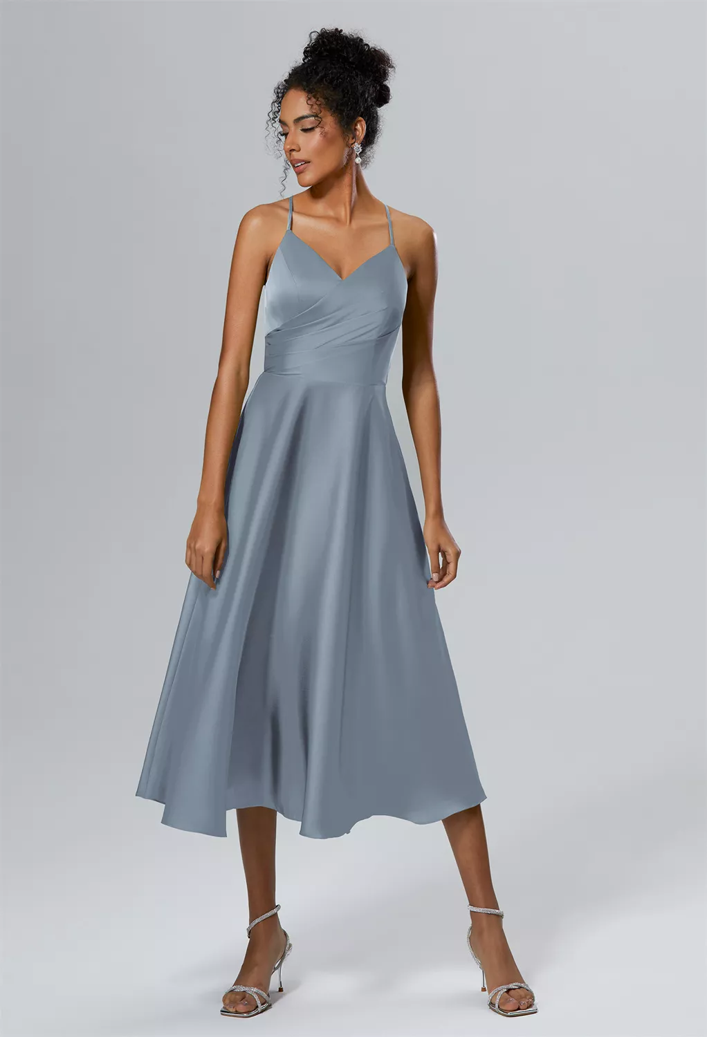Dusty Blue Short Bridesmaid Dresses Page 2 | AW.Bridal