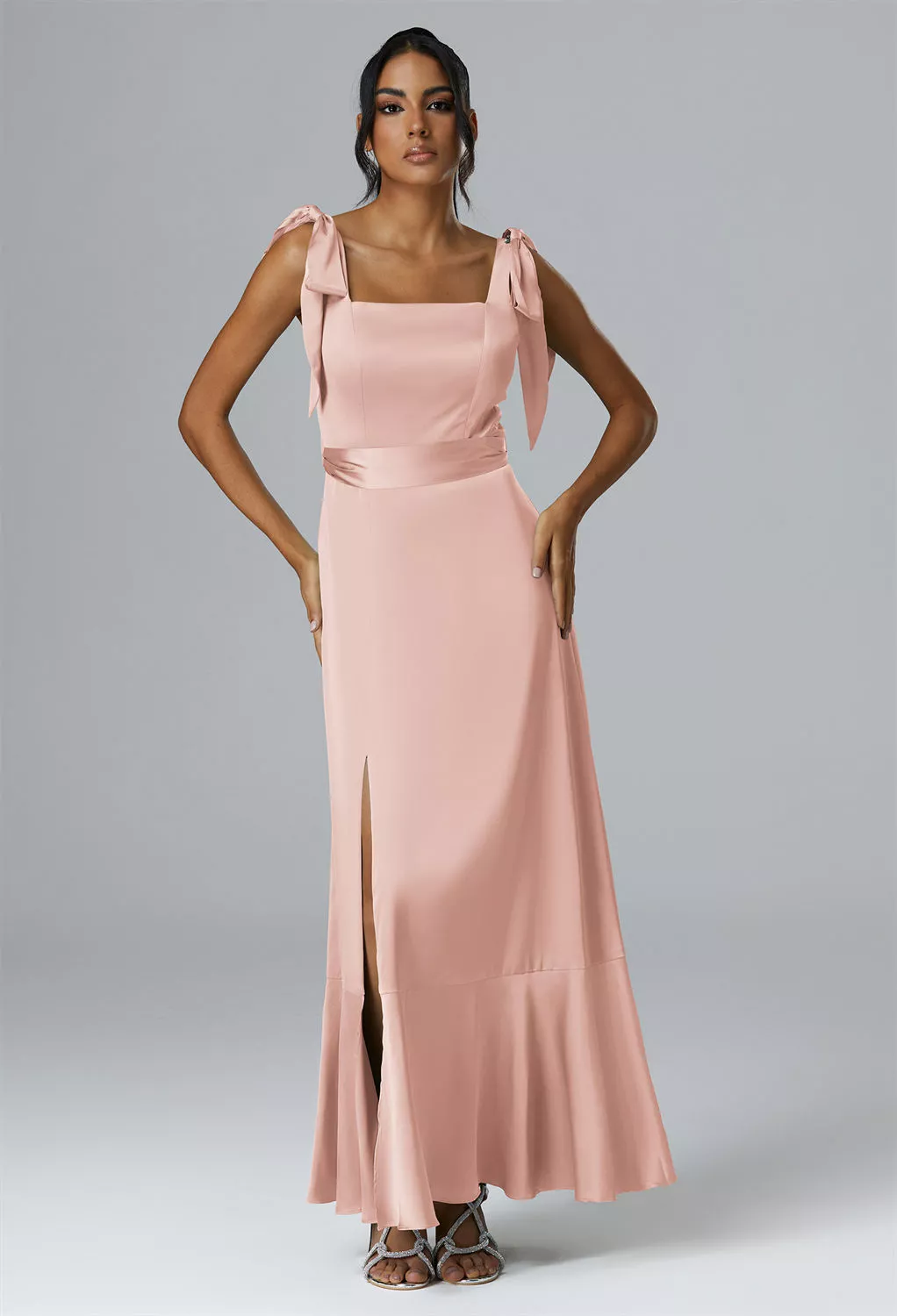 Pearl Pink Black Tie Wedding Guest Dresses Page 2 | AW.Bridal