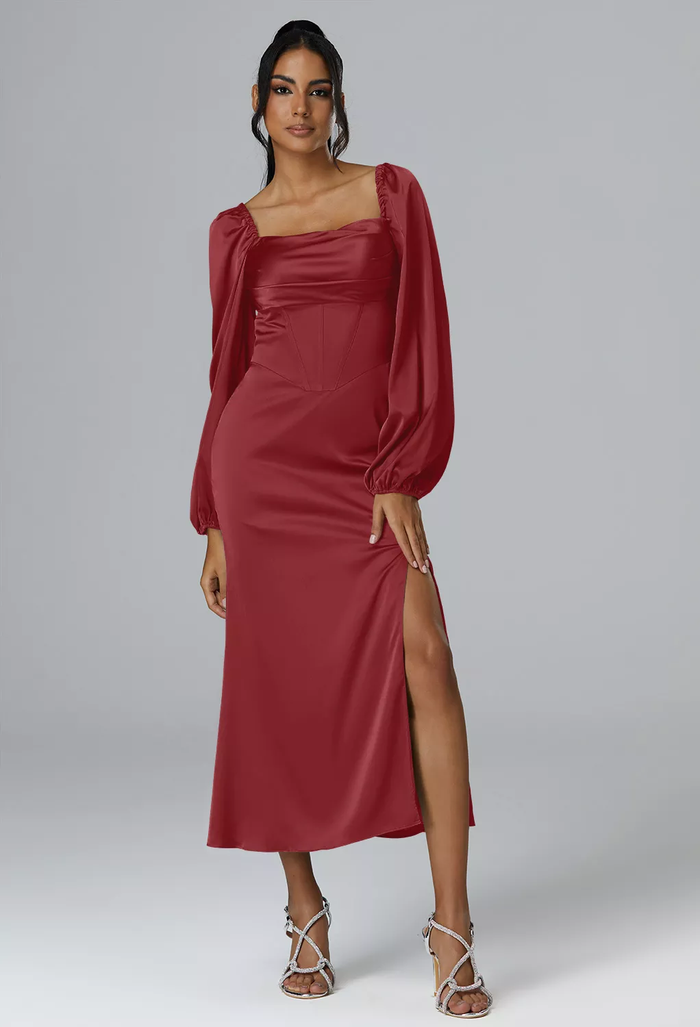 Burgundy Wedding Guest Dresses Page 6 | AW.Bridal