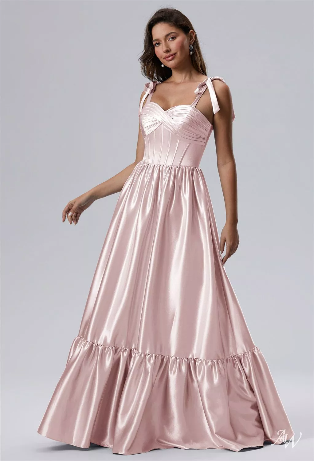AW Blustery Pearl Pink Dresses | AW.Bridal