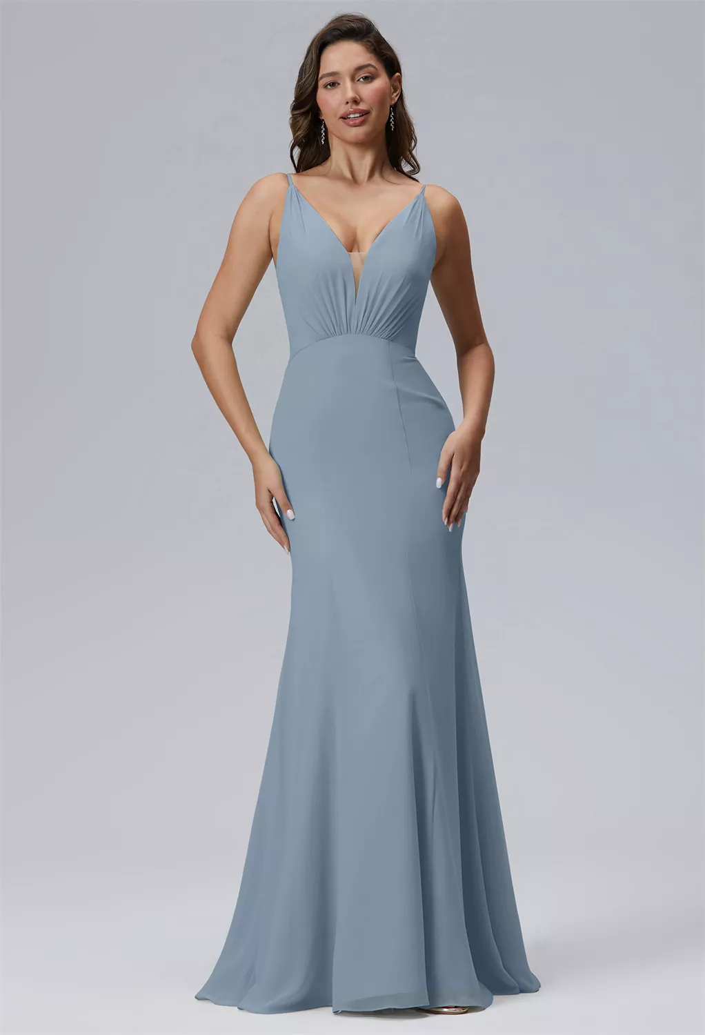 Light Dusty Blue Country Wedding Guest Dresses Page 2 | AW.Bridal
