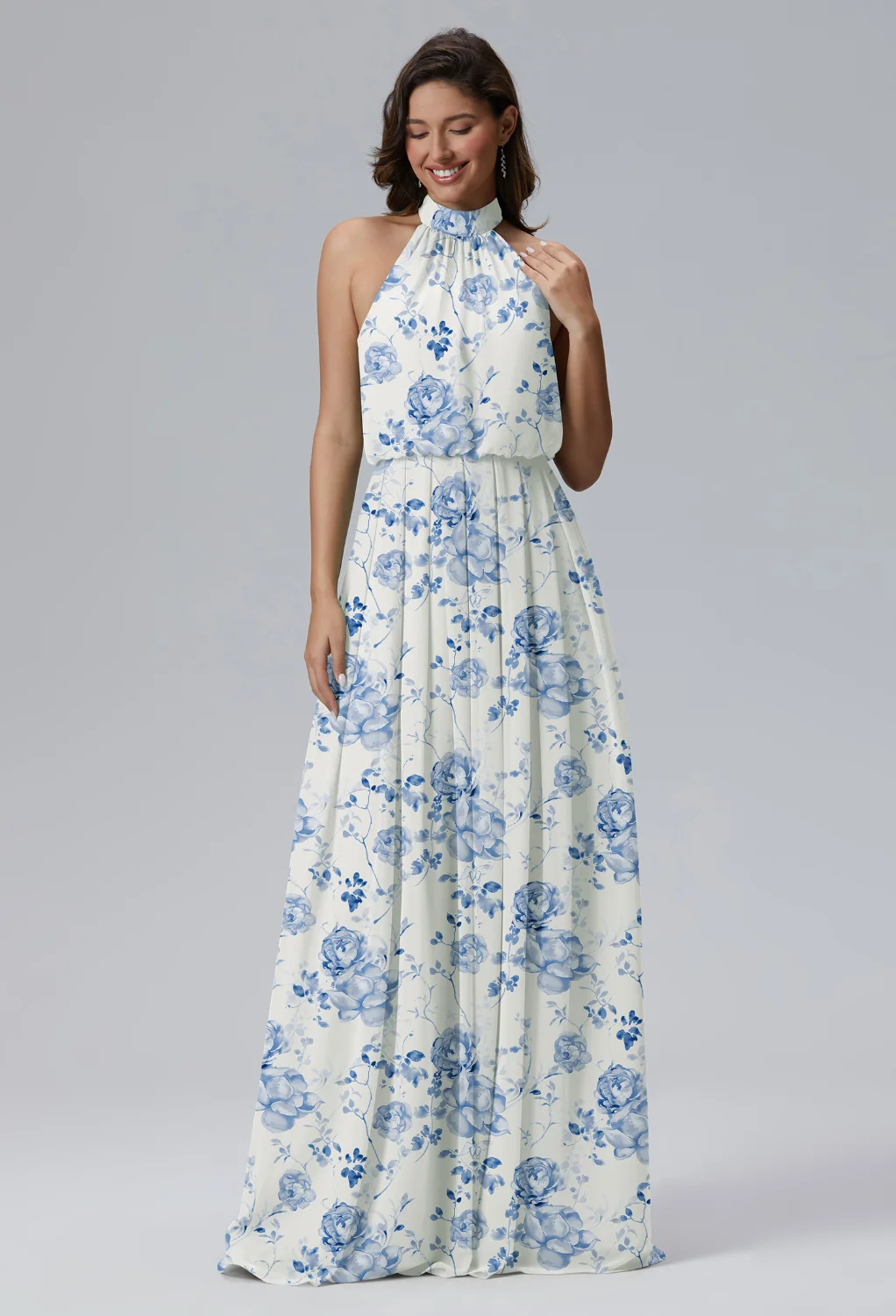 floral maternity bridesmaid dress Maternity Skye Satin Floral Print Dress