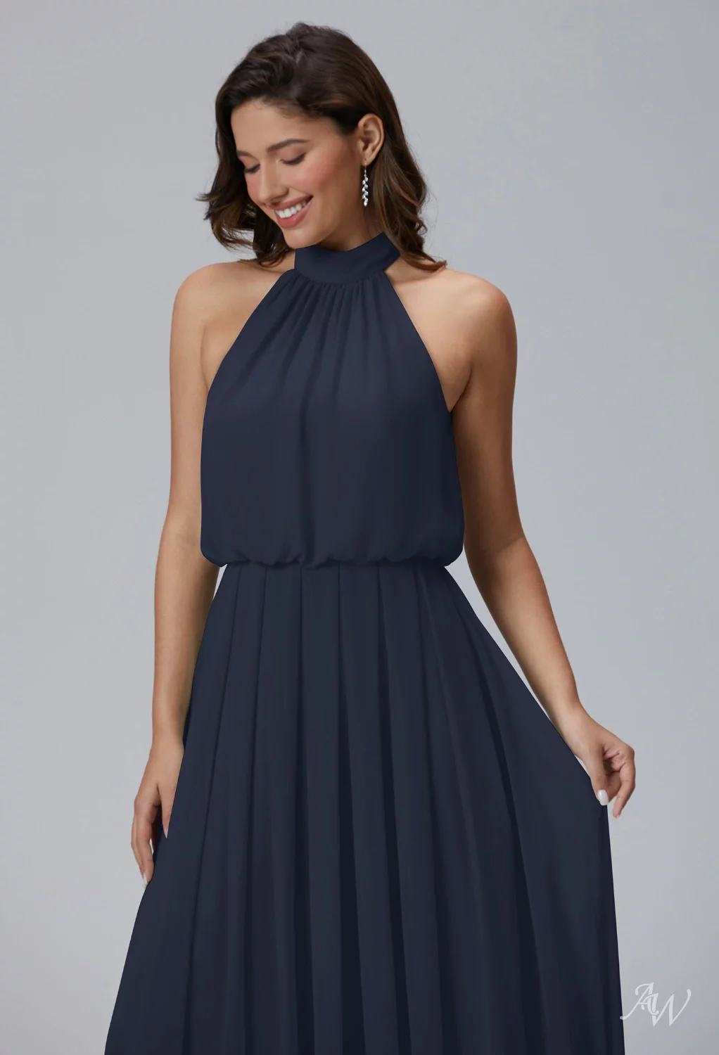 AW Celsius Dark Navy Bridesmaid Dresses