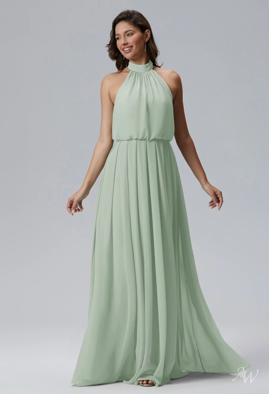 AW Celsius Sage Green Bridesmaid Dresses | AW.Bridal