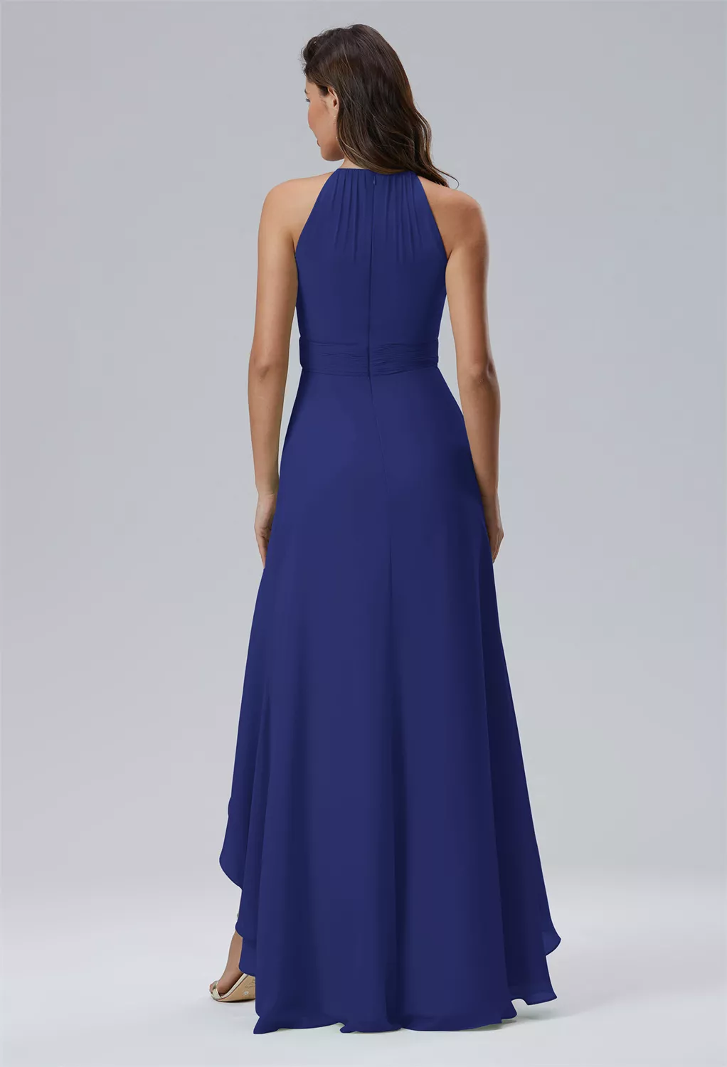 casual long sleeve maxi dress Royal Blue High Low Dress – Simply Celebrate You main image 1