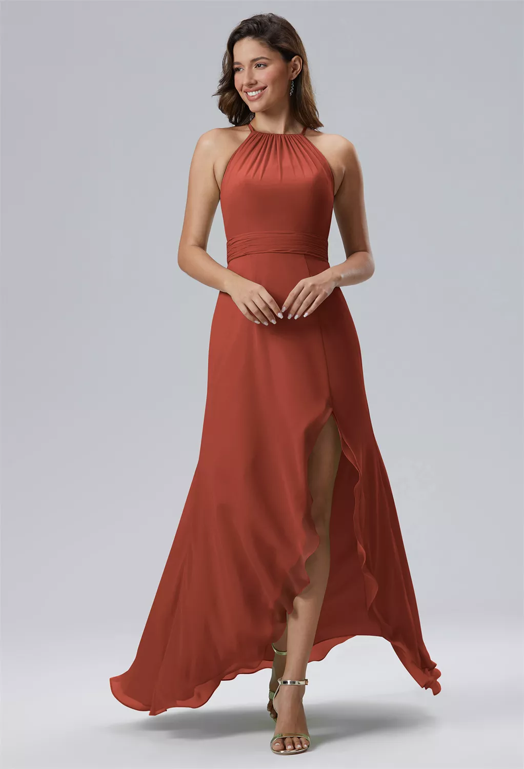 Rust Floral Bridesmaid Dresses Page 3