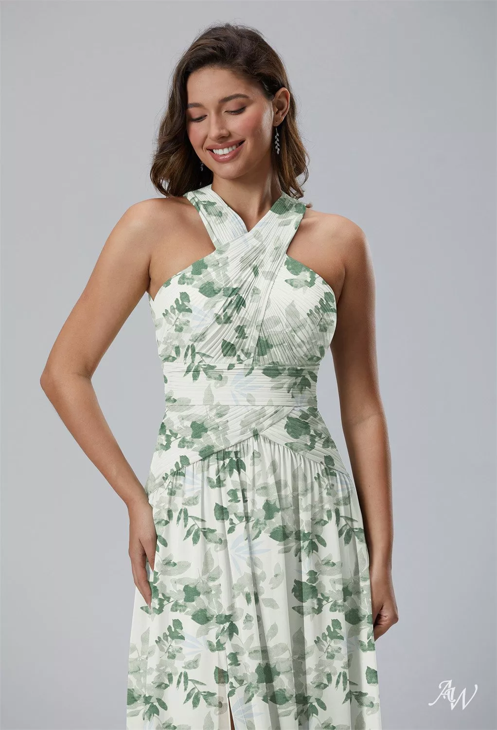 AW Evaporate Tea Green Shade Bridesmaid Dresses | AW.Bridal