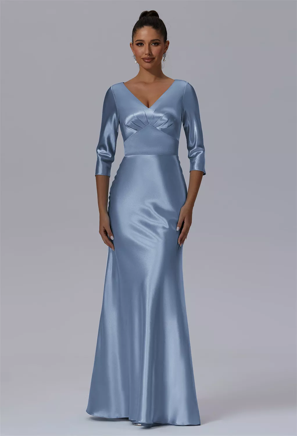 purple bridesmaid dresses one shoulder A-Line One-Shoulder Beadings Sleeveless Ruffles Bridesmaid Dress Floor Length Maid of Honor Dress main image 1