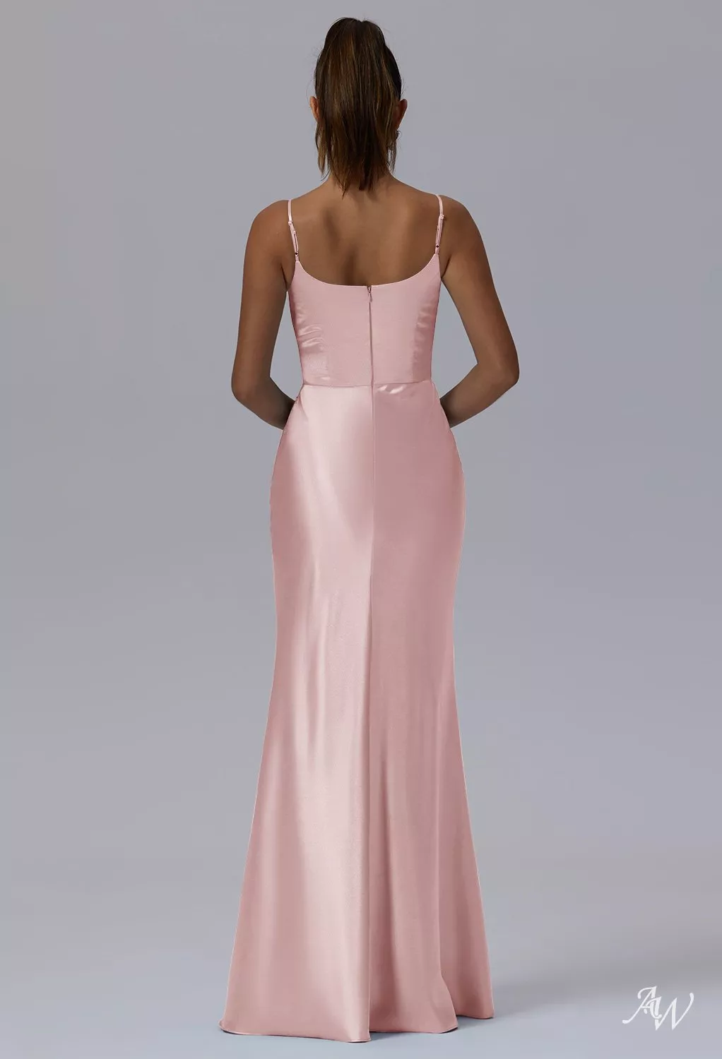 pink champagne bridesmaid dresses One Shoulder Pleated Chiffon Champagne Bridesmaid Dresses – alinanova