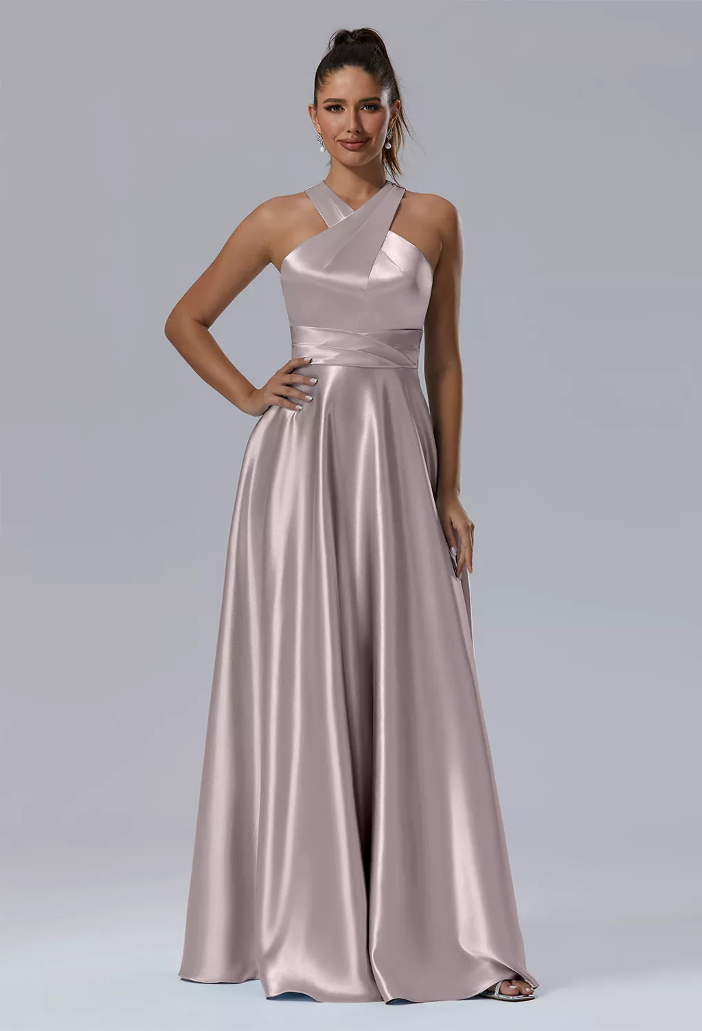 Neutral, Halter Neckline Dresses | AW.Bridal