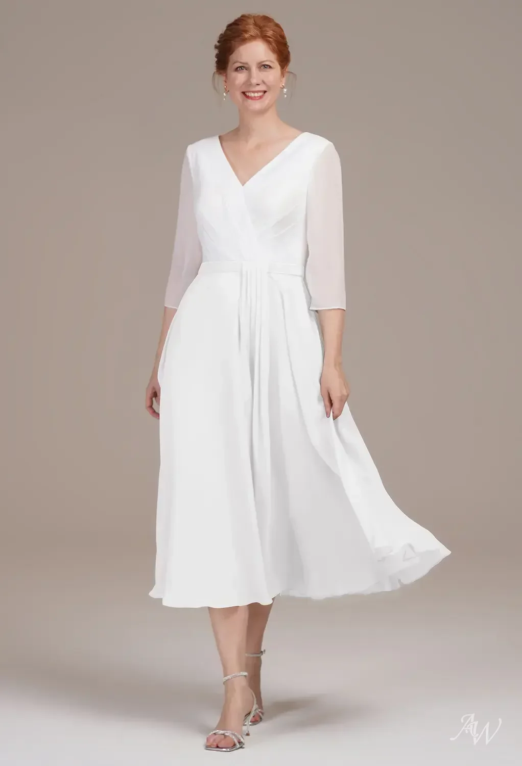 AW Difluence White Mother of the Bride Dresses | AW.Bridal