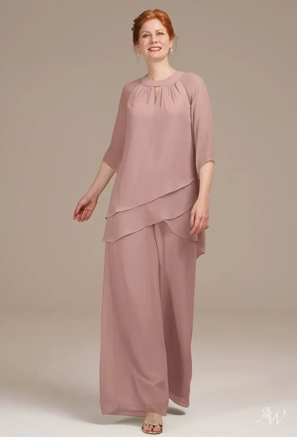 AW Patricia Dusty Rose Mother of the Bride Dresses | AW.Bridal