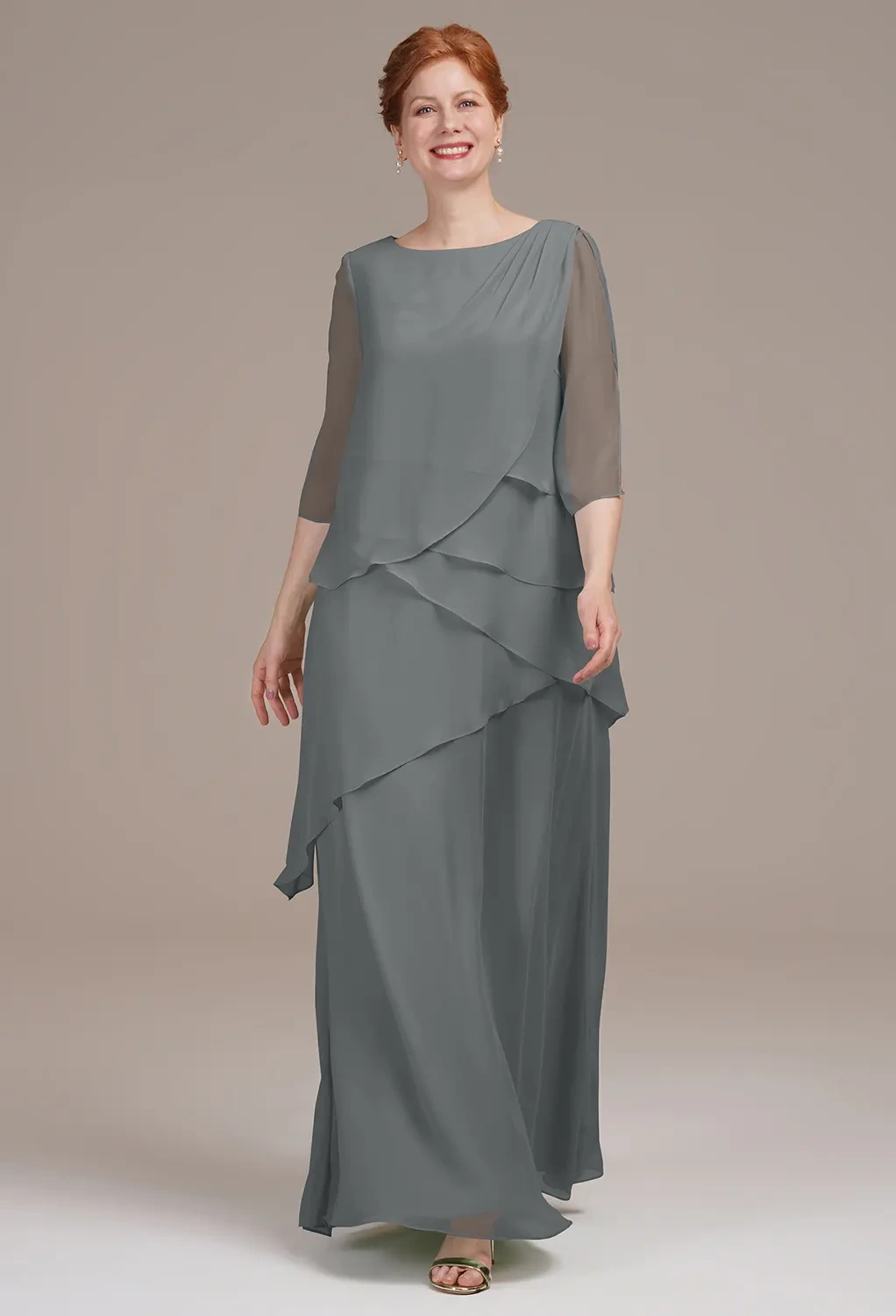 mother of the bride dresses birdy grey Steel Gray Bride/Groom Material: Wood