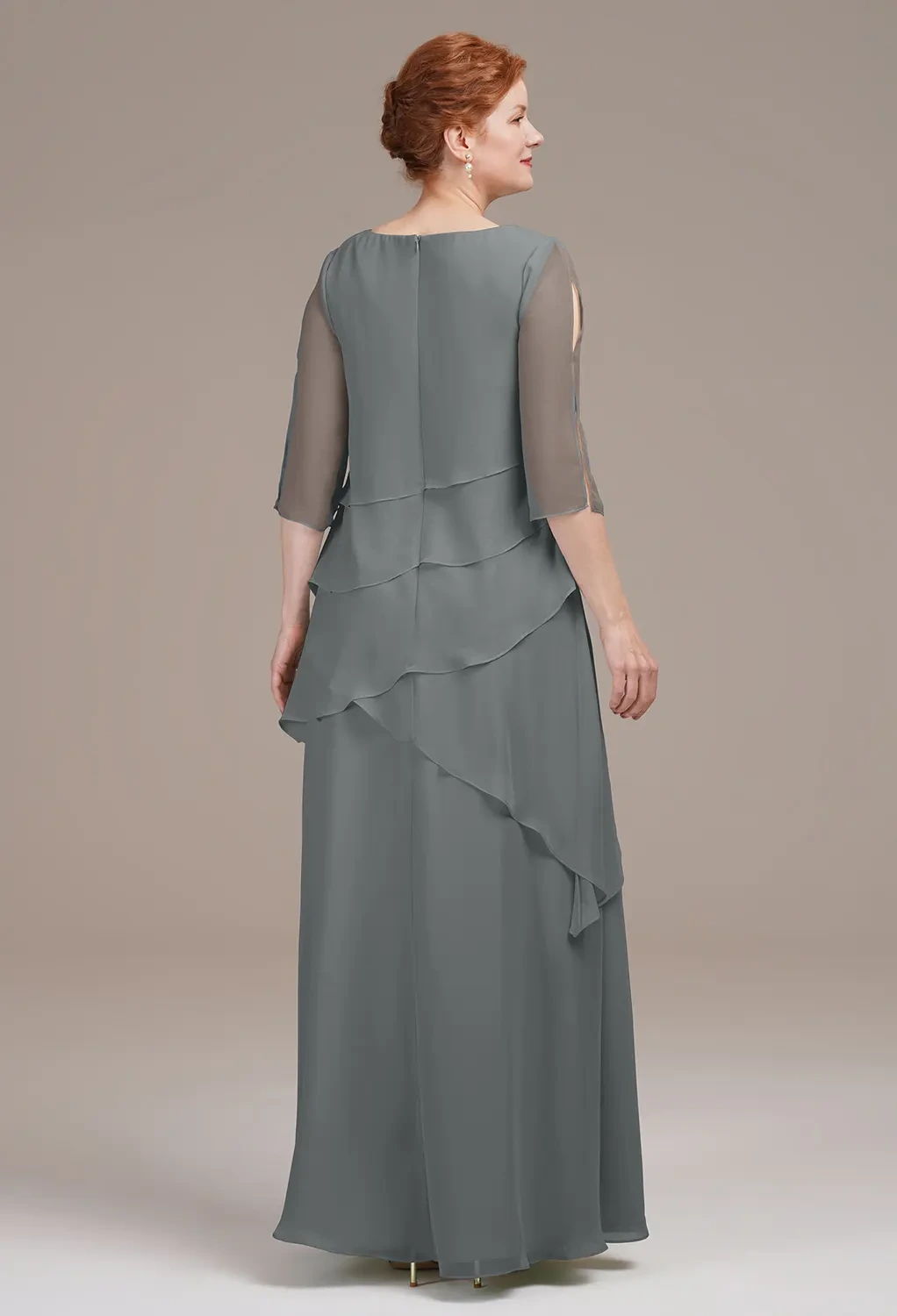 dark grey mother of the bride dresses Steel Gray Bride/Groom cat_blazers