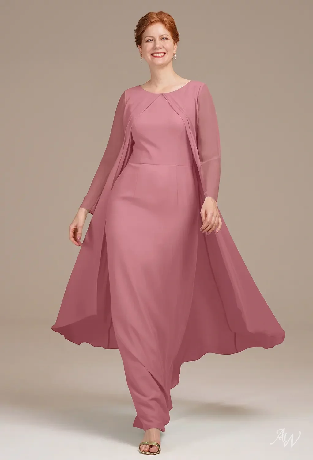 AW Maude Desert Rose Mother of the Bride Dresses | AW.Bridal