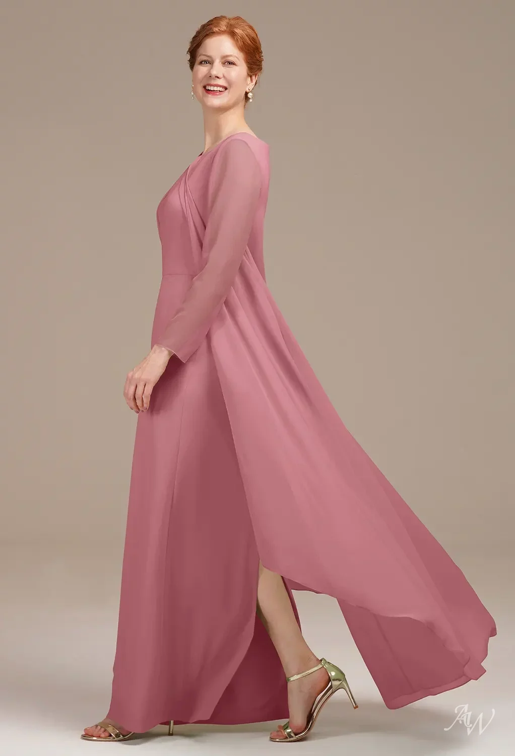 desert rose formal dress Jade Velvet Dress main image 1