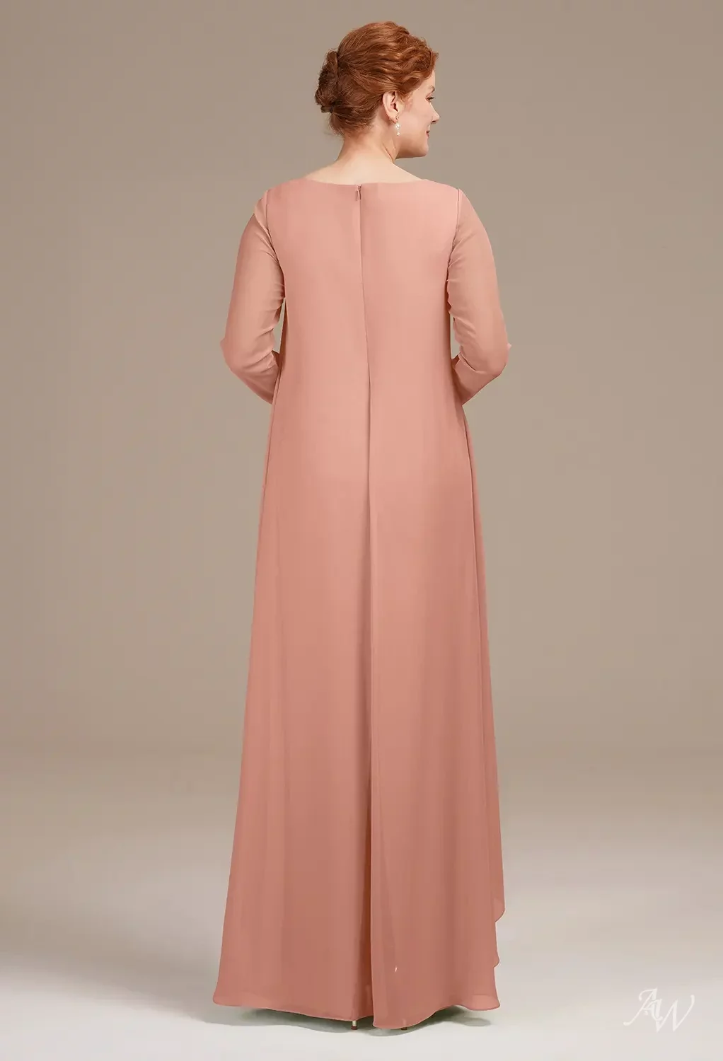 chinese dress ladies Light Pink Women's Mother of The Groom Dresses Tea Length Lace Mother –  Overtake Offer main image 0