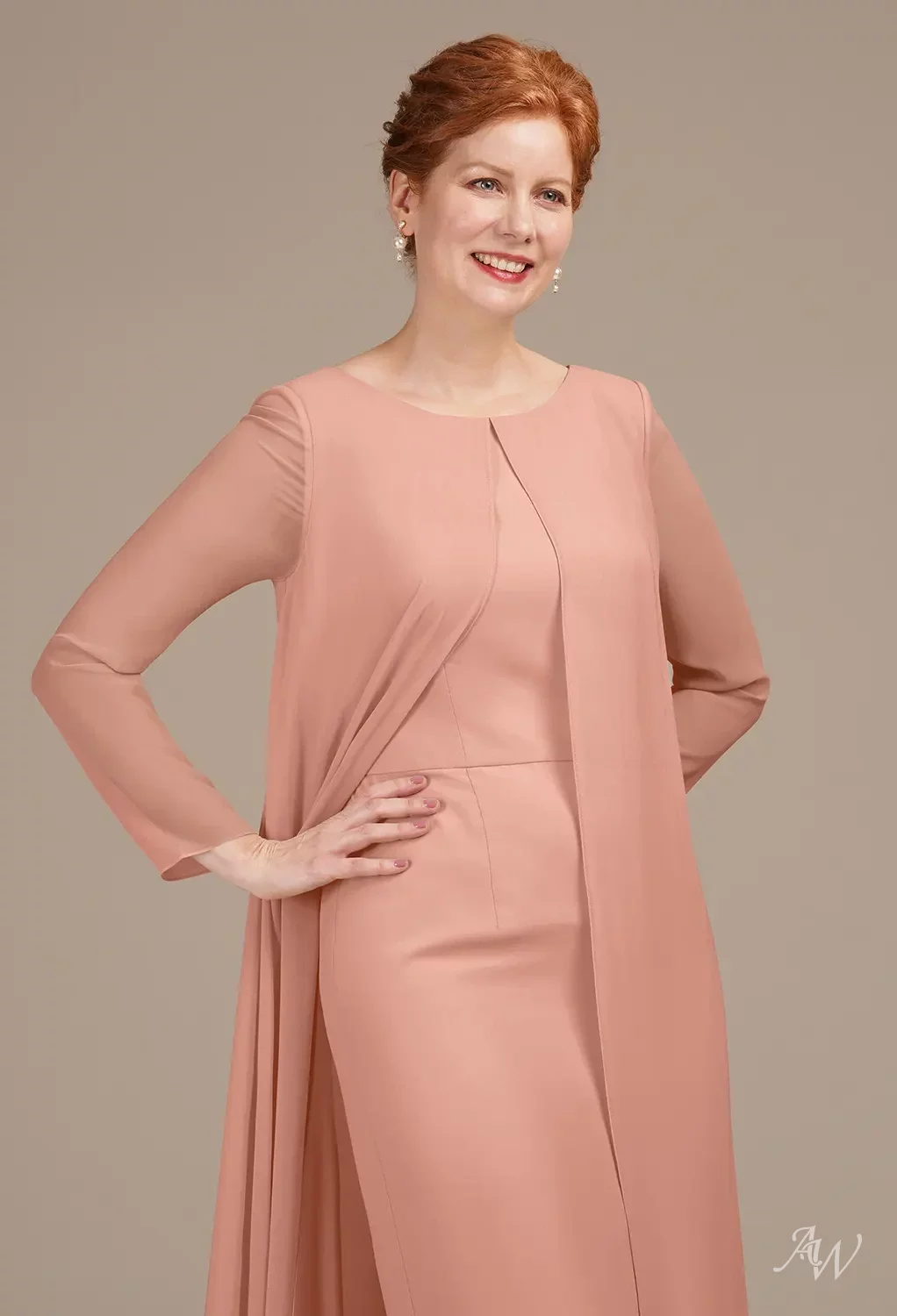 a line midi prom dress Top Picks Dusty Blue Formal Dress main image 1