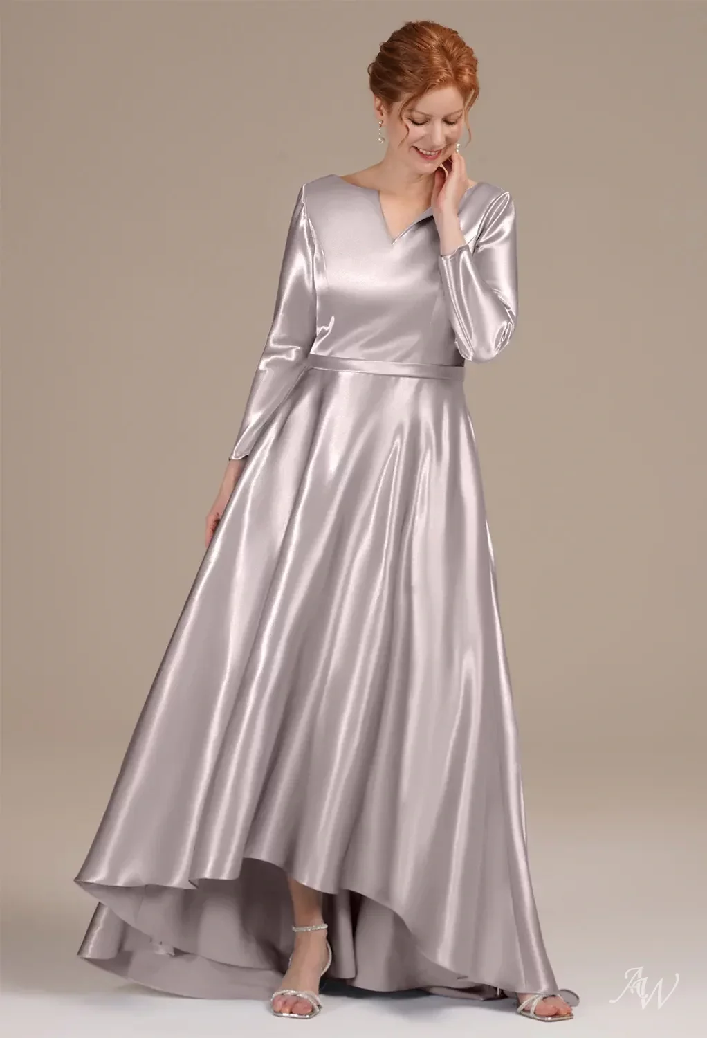 taupe grey dress Velvi - Kit Midi Dress - Taupe - Final Sale