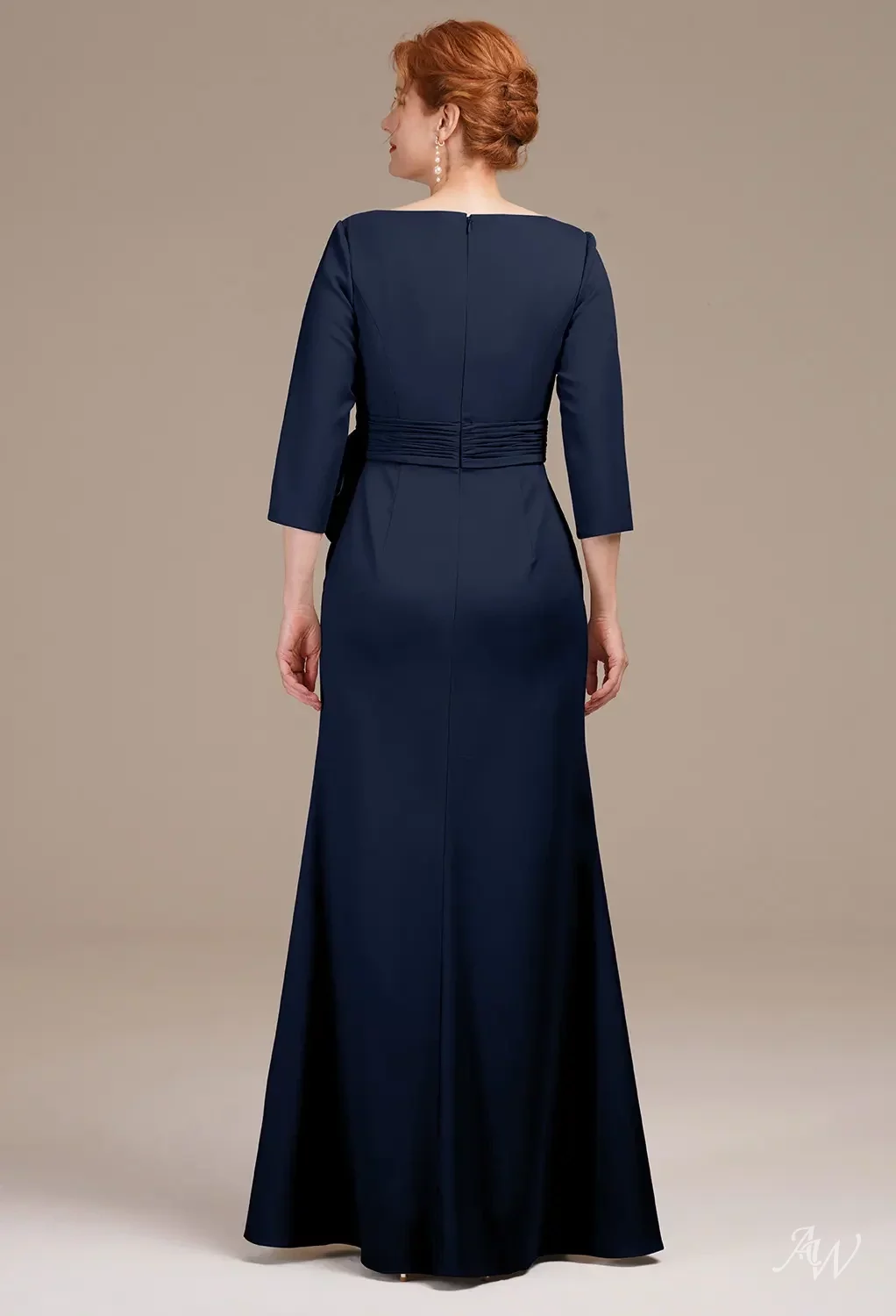 AW Jeanette Dark Navy Mother of the Bride Dresses | AW.Bridal