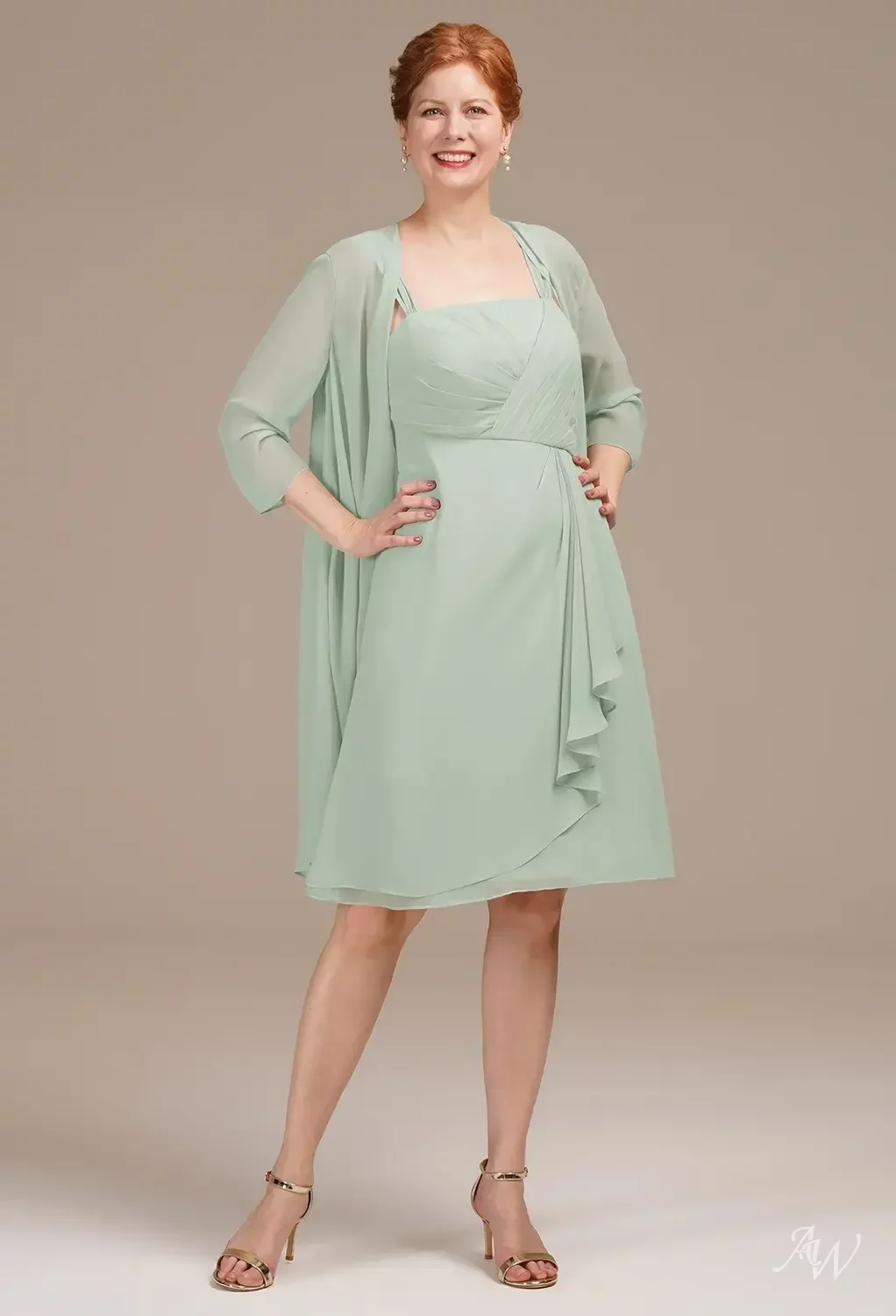 plus size mother of the bride dresses sage green Dusty Sage Plus Size Mother of the Bride & Groom
