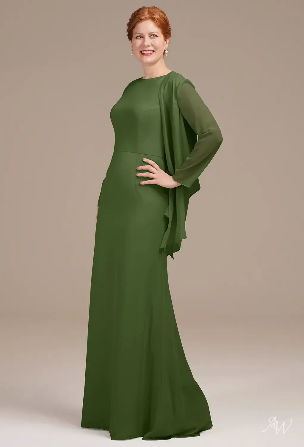 olive green mother of the bride dress Elegant Linen Dress. Mother of the Groom Long Wrap Dress. Maxi Wedding Guest Dress. Emerald Wrap Plus Size With its flowing floor AW.Bridal Mermaid Bateau Neckline Floor