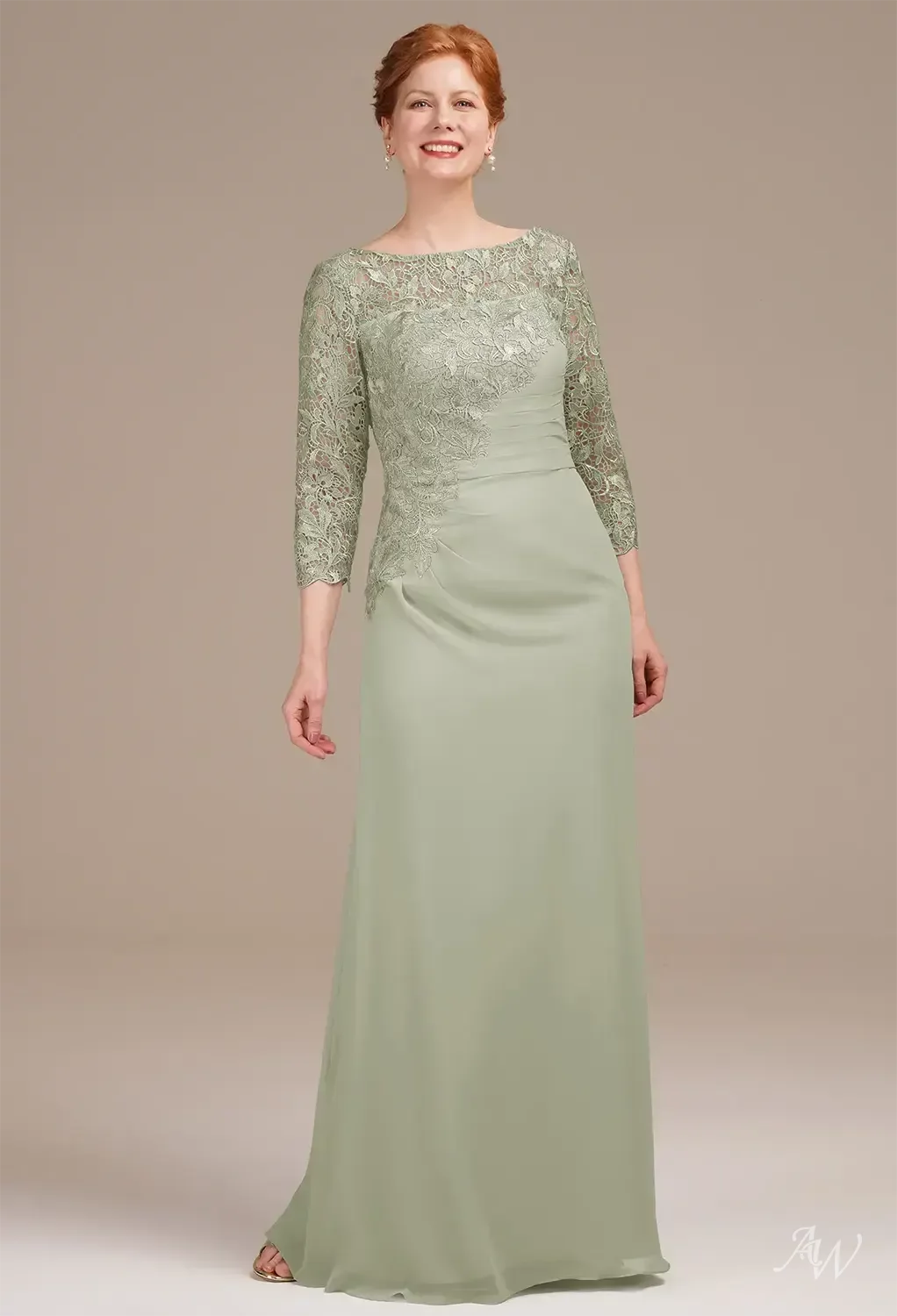 AW Zephyr Sage Green Mother of the Bride Dresses | AW.Bridal