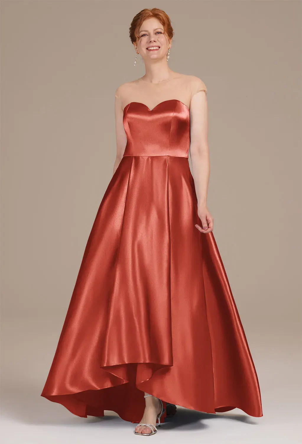 Tangerine Mother of the Bride/Groom Dresses | AW.Bridal