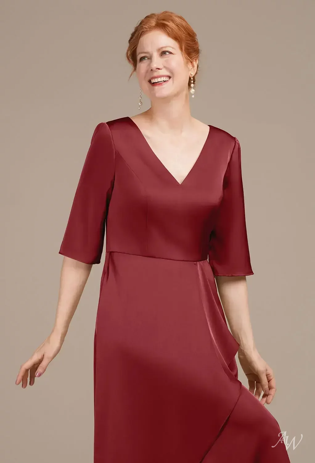 evernew burgundy dress Soraya Beaded Back Red  Ever New USA