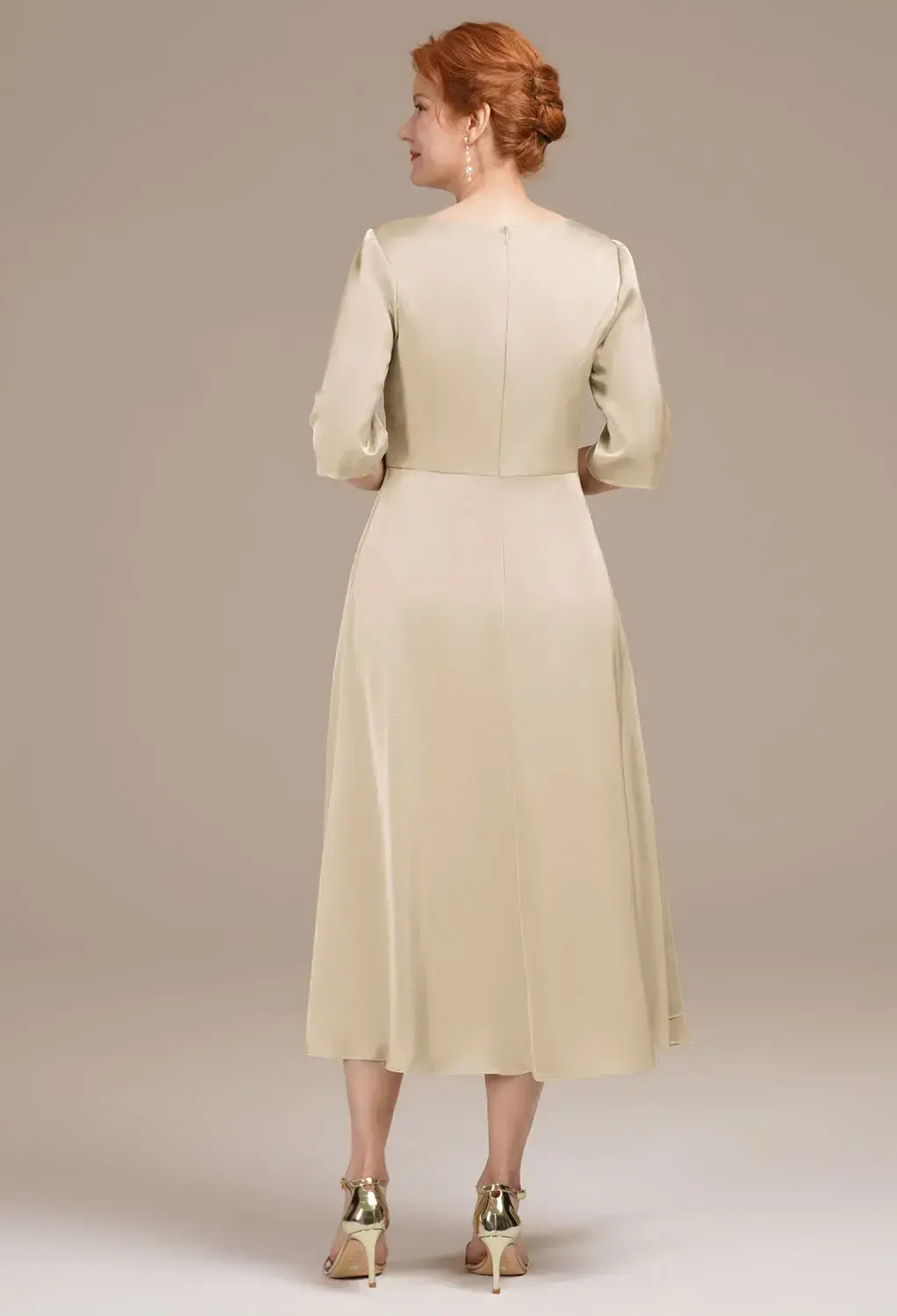 Champagne Mother of the Bride/Groom Dresses | AW.Bridal