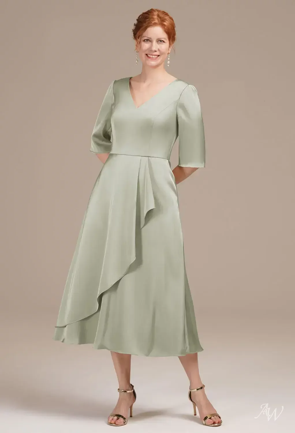 tea length sage green mother of the bride dresses ZAPAKA Women Sparkly Grey Green Long Prom Dress with Slit Mermaid Strapless Sequin Corset Ruched Formal Dress, Grey Green / US6 main image 1