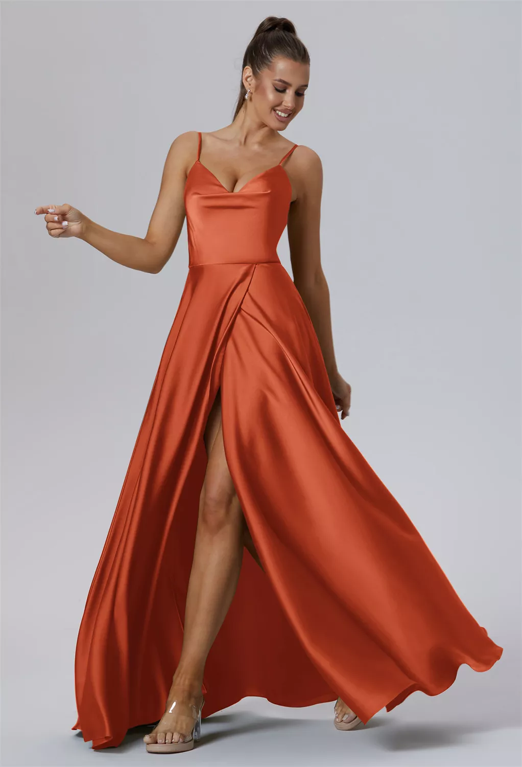 tangerine colored bridesmaid dresses Orange Page 4 Stretch All Weddings Cooling Sleepwear David's - Featuring Galina SIZE:XL