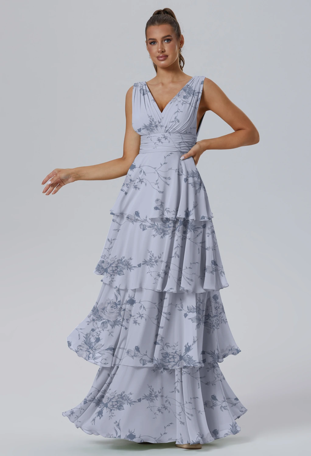 Antique Azure Rose Formal Dresses