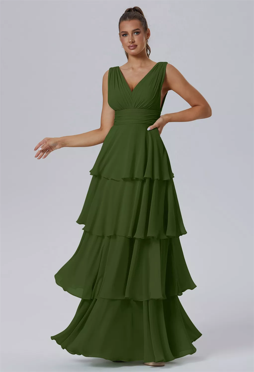 Green Olive Bridesmaid Dresses | AW.Bridal