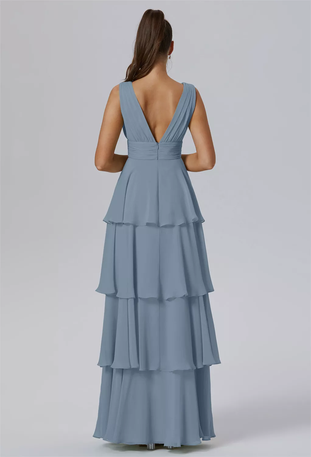 Light Dusty Blue Bridesmaid Dresses | AW.Bridal