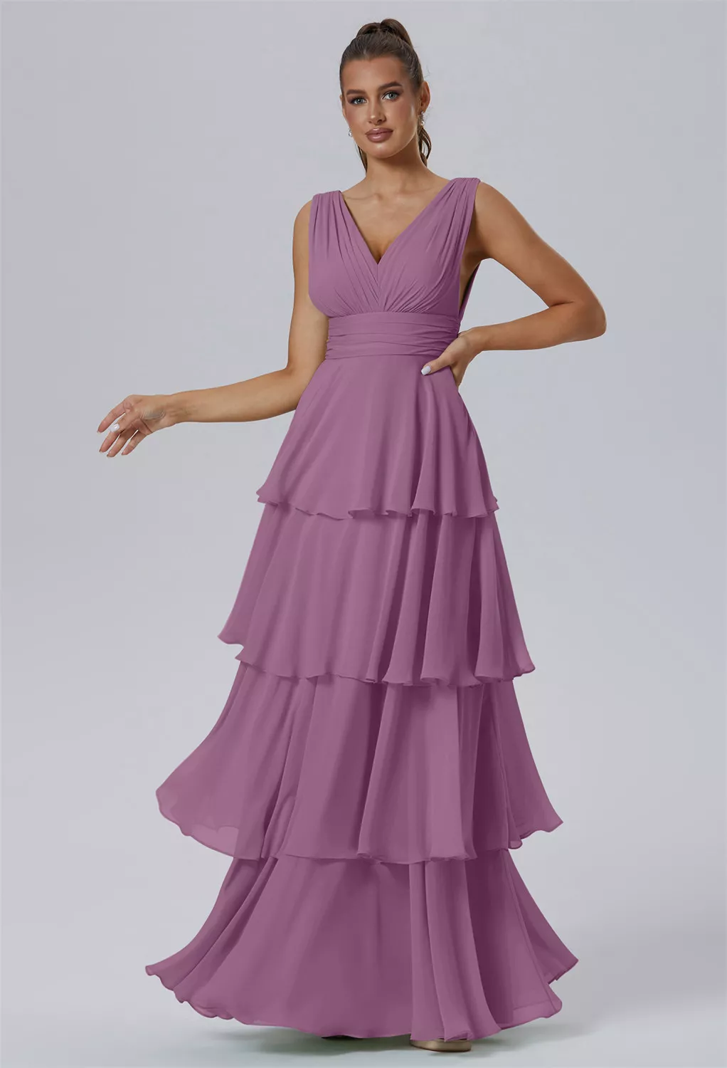 orchid colour bridesmaid dress Clemmie Orchid Pink Bridesmaid Dress